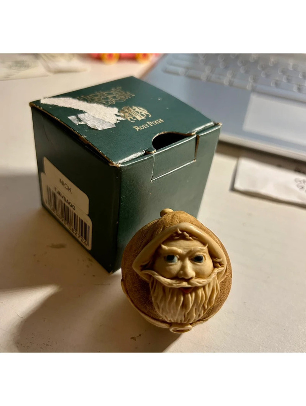Nick Santa roly poly trinket box